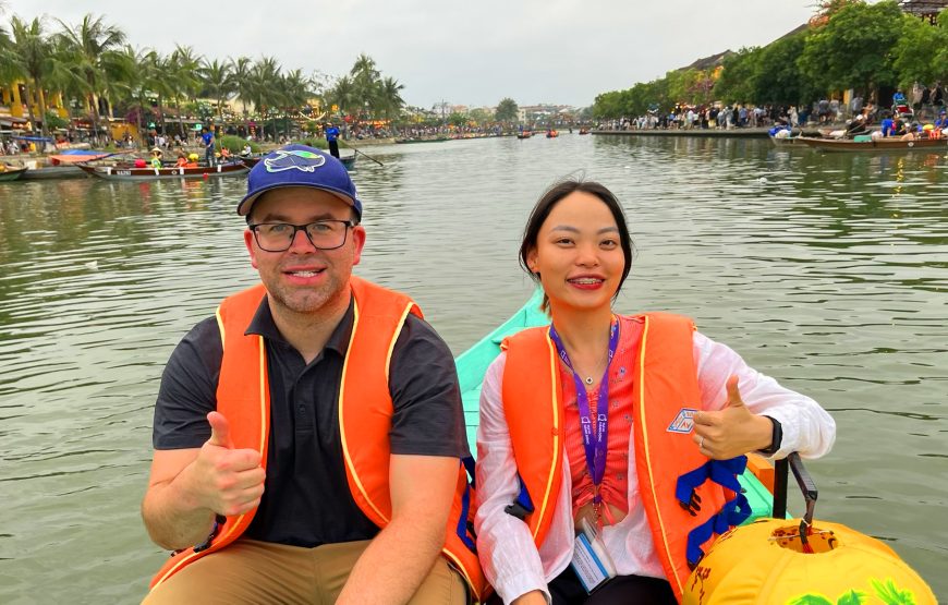 Hoi An City Tour – Boat Ride – Drop Flower Lantern (Your Option: Street Food / Ao Dai)
