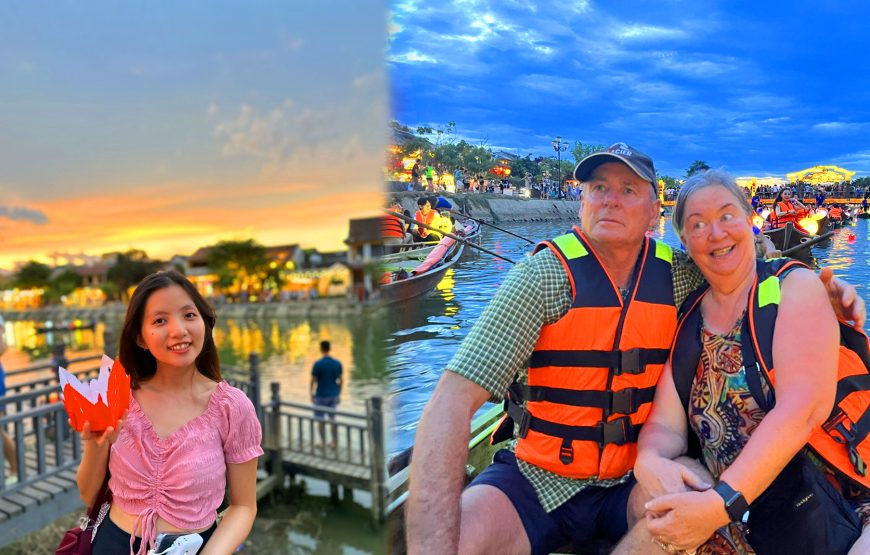 Hoi An City Tour – Boat Ride – Drop Flower Lantern (Your Option: Street Food / Ao Dai)