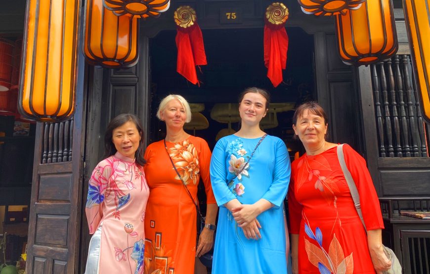 Hoi An City Tour – Boat Ride – Drop Flower Lantern (Your Option: Street Food / Ao Dai)
