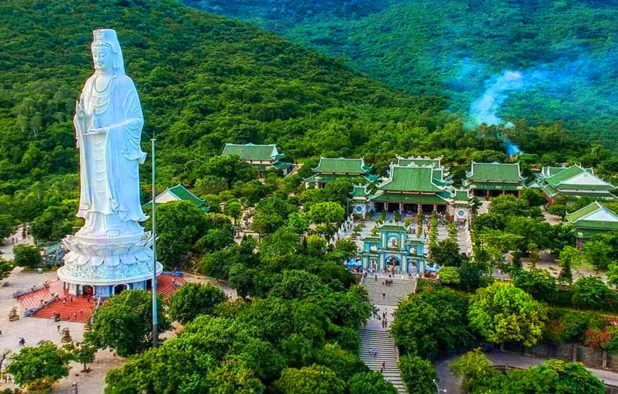 From Hoi An – Marble Mountains – Monkey Mountain – Am Phu Cave – Da Nang By Night & Han River Cruise