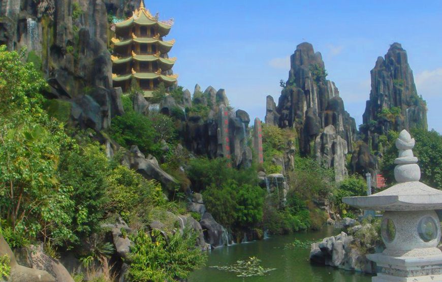 From Hoi An – Marble Mountains – Monkey Mountain – Am Phu Cave – Da Nang By Night & Han River Cruise