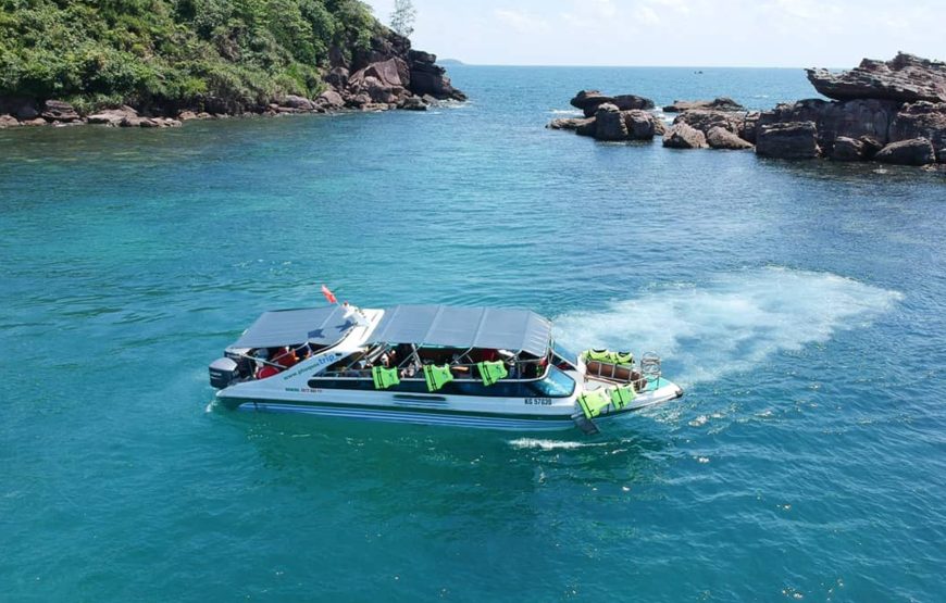 4 ISLANDS TOUR &  Hon Thom Cable Car – Aquatopia Water Park – Hon Xuong (or Hon Buom) – Hon Gam Ghi – Hon May Rut Trong