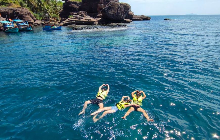 4 ISLANDS TOUR &  Hon Thom Cable Car – Aquatopia Water Park – Hon Xuong (or Hon Buom) – Hon Gam Ghi – Hon May Rut Trong