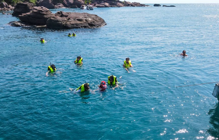 4 ISLANDS TOUR &  Hon Thom Cable Car – Aquatopia Water Park – Hon Xuong (or Hon Buom) – Hon Gam Ghi – Hon May Rut Trong