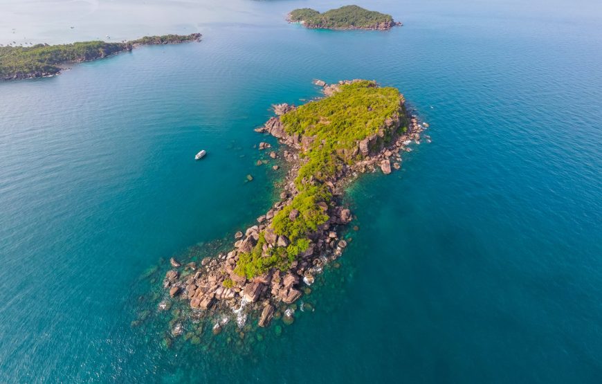 4 ISLANDS TOUR &  Hon Thom Cable Car – Aquatopia Water Park – Hon Xuong (or Hon Buom) – Hon Gam Ghi – Hon May Rut Trong