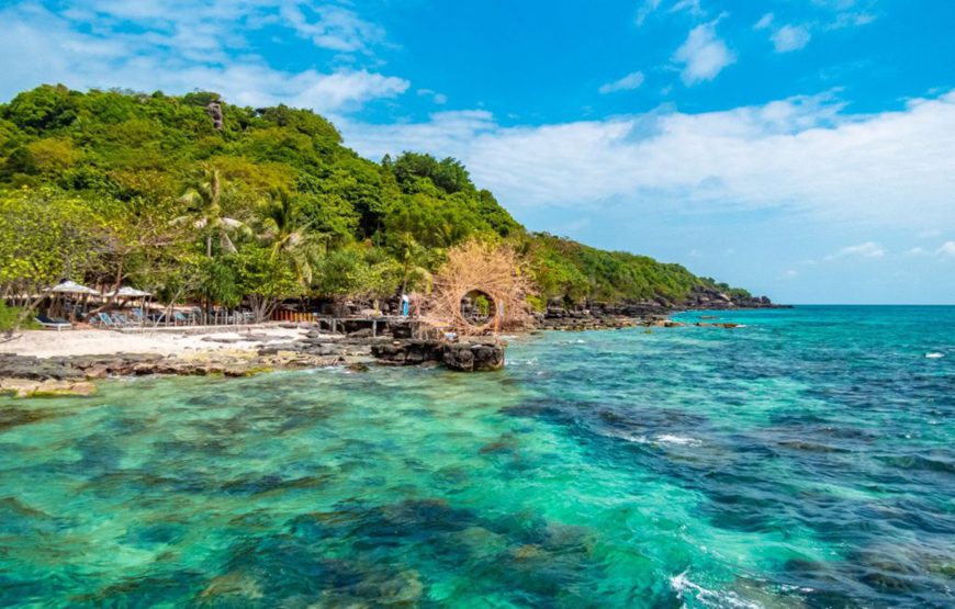 4 ISLANDS TOUR &  Hon Thom Cable Car – Aquatopia Water Park – Hon Xuong (or Hon Buom) – Hon Gam Ghi – Hon May Rut Trong