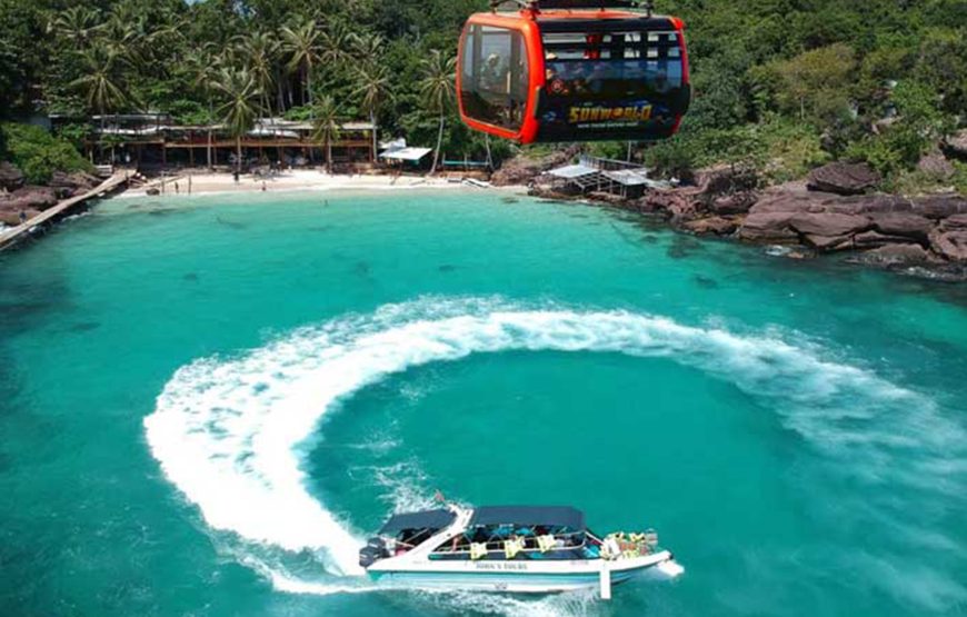 4 ISLANDS TOUR &  Hon Thom Cable Car – Aquatopia Water Park – Hon Xuong (or Hon Buom) – Hon Gam Ghi – Hon May Rut Trong
