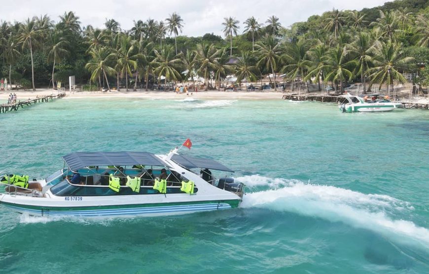 4 ISLANDS TOUR &  Hon Thom Cable Car – Aquatopia Water Park – Hon Xuong (or Hon Buom) – Hon Gam Ghi – Hon May Rut Trong
