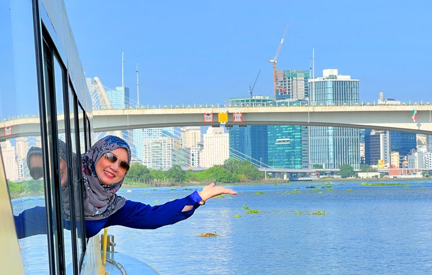 Sunset Tour & City’s Night Adventure by Water Bus and Bus Double Decker